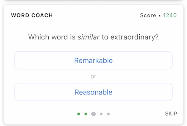 Word Coachの問題